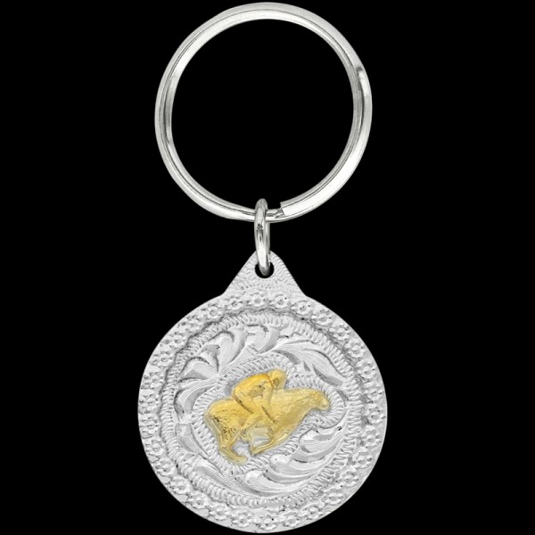 Gold Mutton Bustin Keychain +$9.97